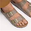 Birkenstock Arizona Leopard Print - Grey Taupe Combi